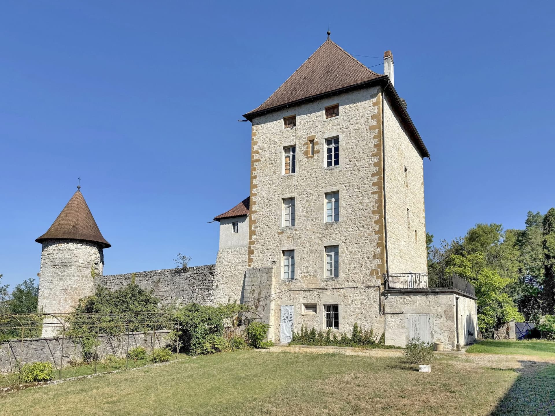 Château With 400 Sqm Living Space And 43,495 Sqm Estate — Château for sale in Bugey, France