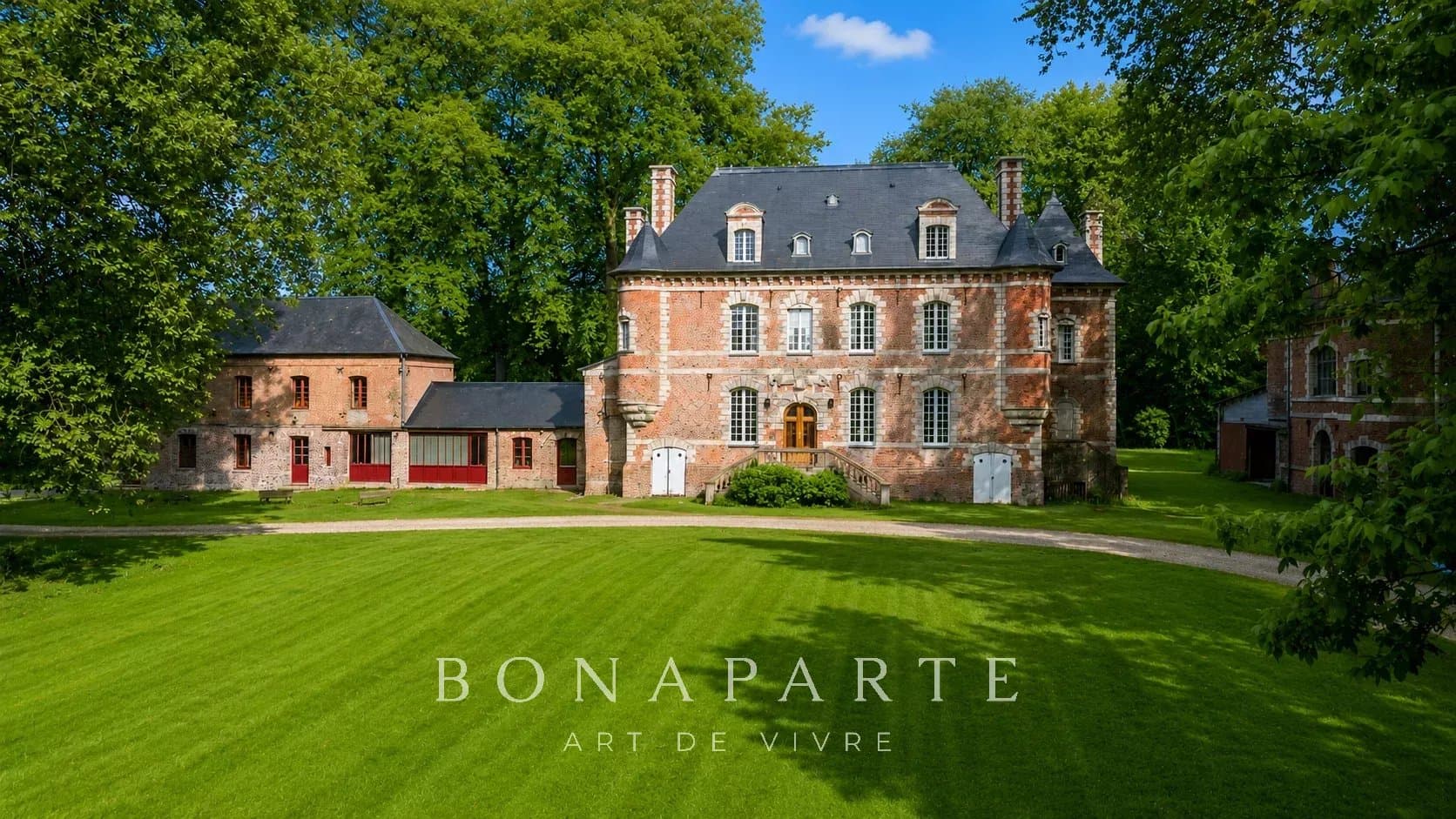 Unique 17th Century Castle on a Private Island in the Bresle Valley — in Seine-Maritime, France