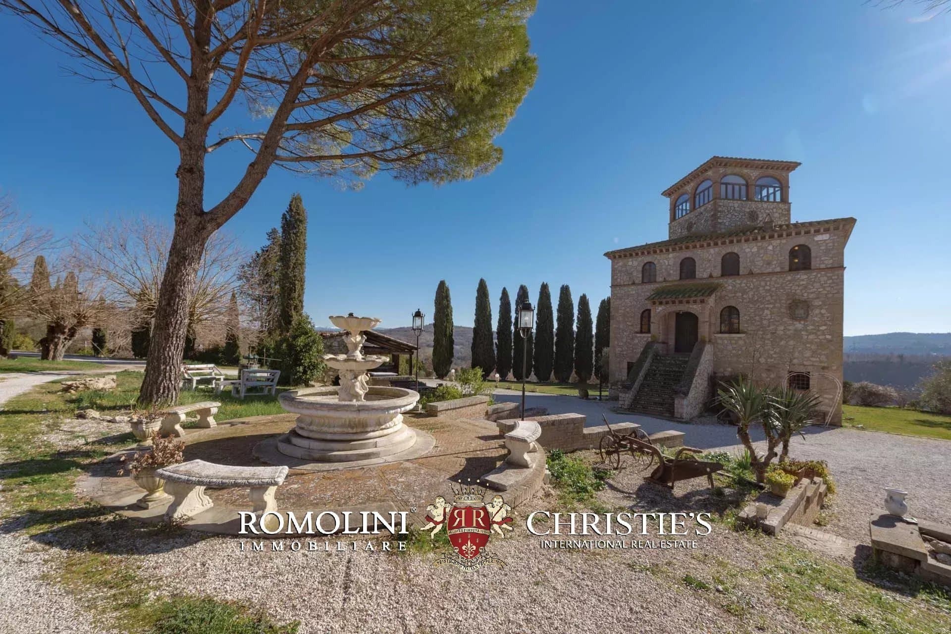 Restored Medieval Castle With Villas And Wellness Center In Umbria — in Umbria, Italy
