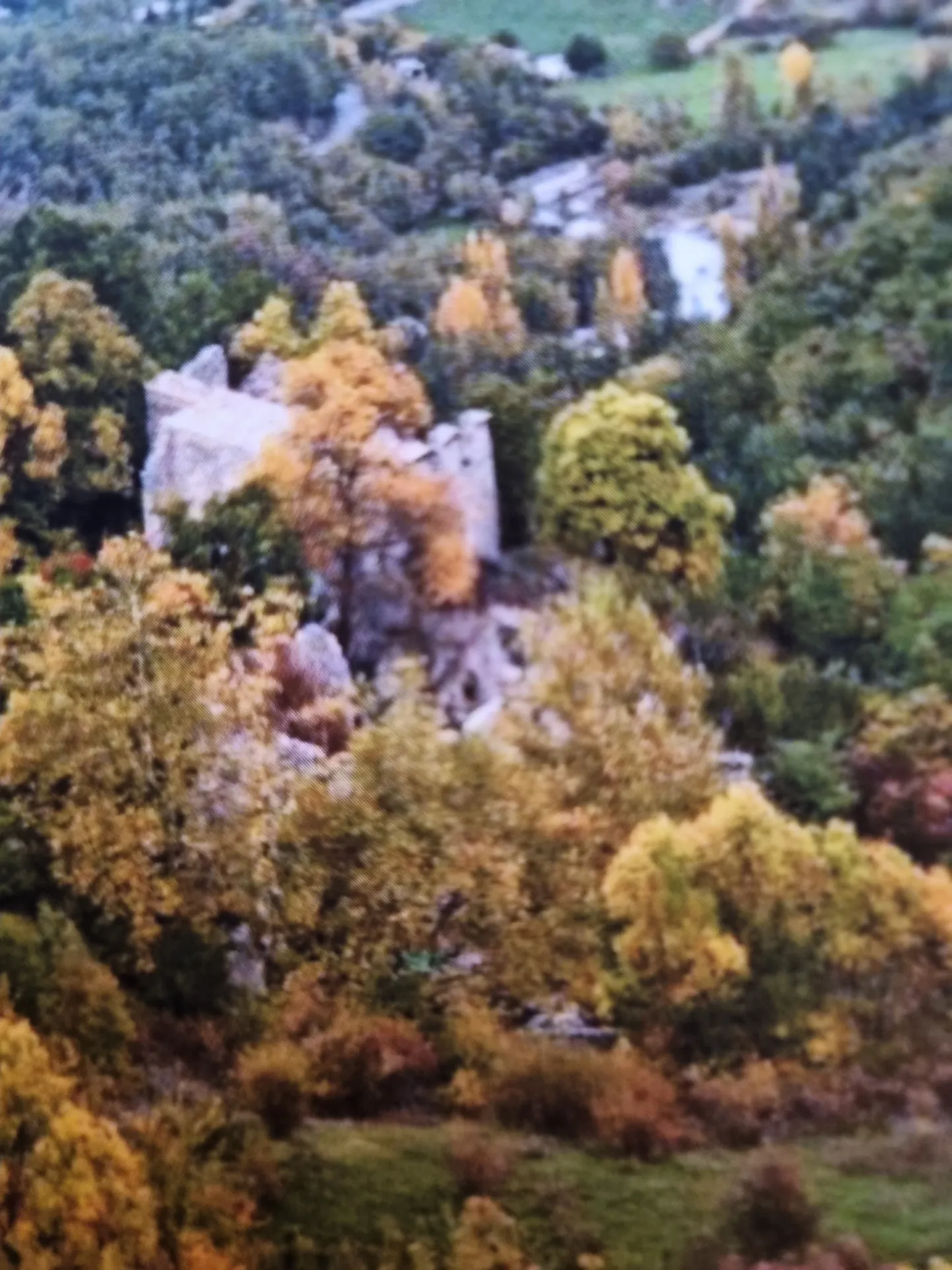 Isolated Real Estate Complex With Castle Ruins And Chapel