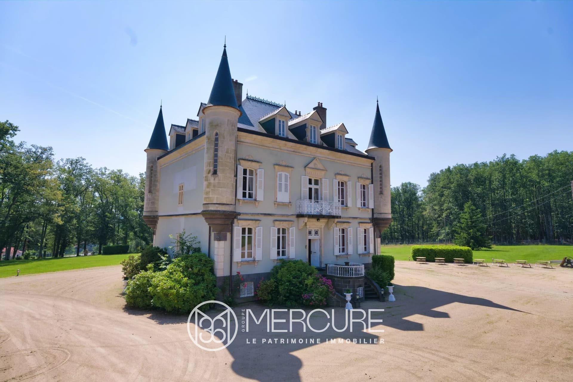 Luxurious 18th Century Château With Extensive Grounds And Outbuildings — Château for sale in Auvergne-Rhône-Alpes, France