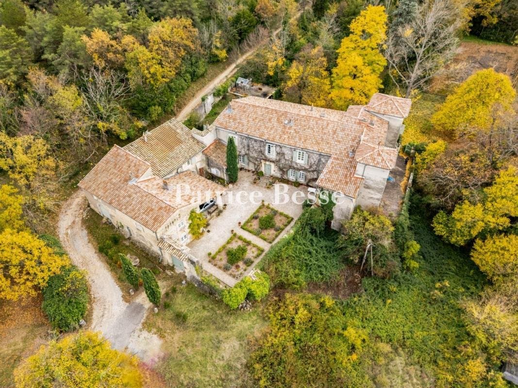 Château With Seven Bedrooms And Swimming Pool Overlooking The Ardèche Hills 2