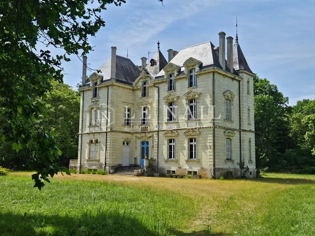 19th Century Château with Lodges and Wooded Park in Anjou