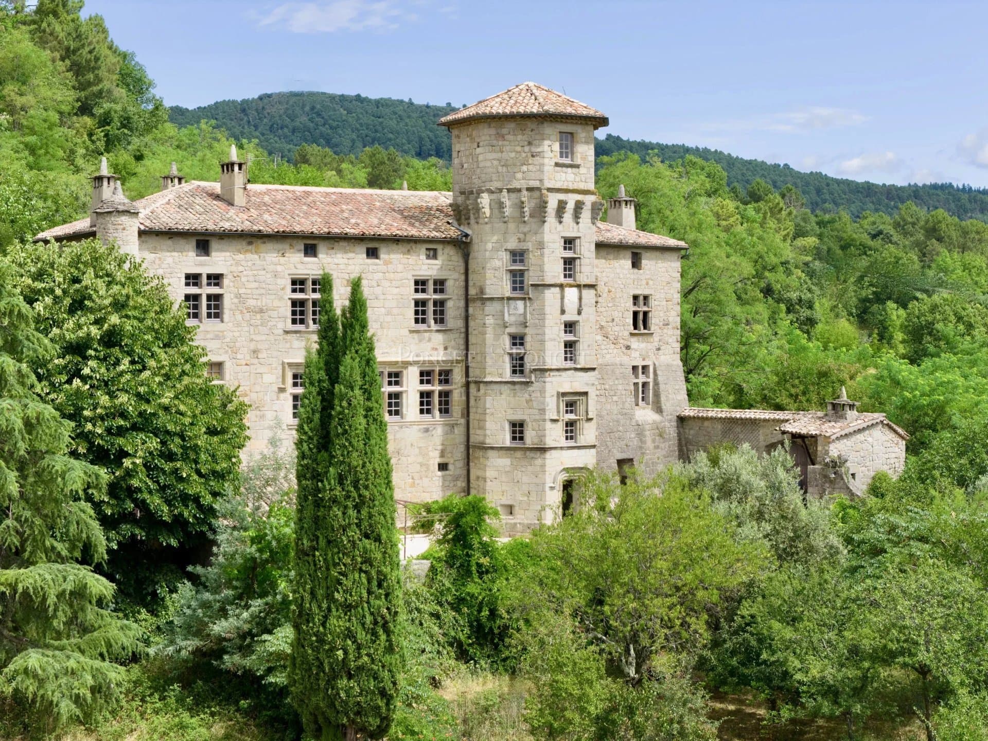 Renaissance Château With Panoramic Views In Lower Ardèche