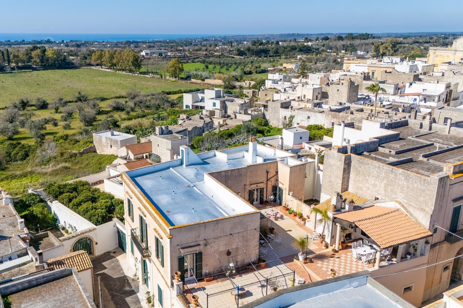 Elegant Noble Palace With Majestic Frescoes And Large Terrace