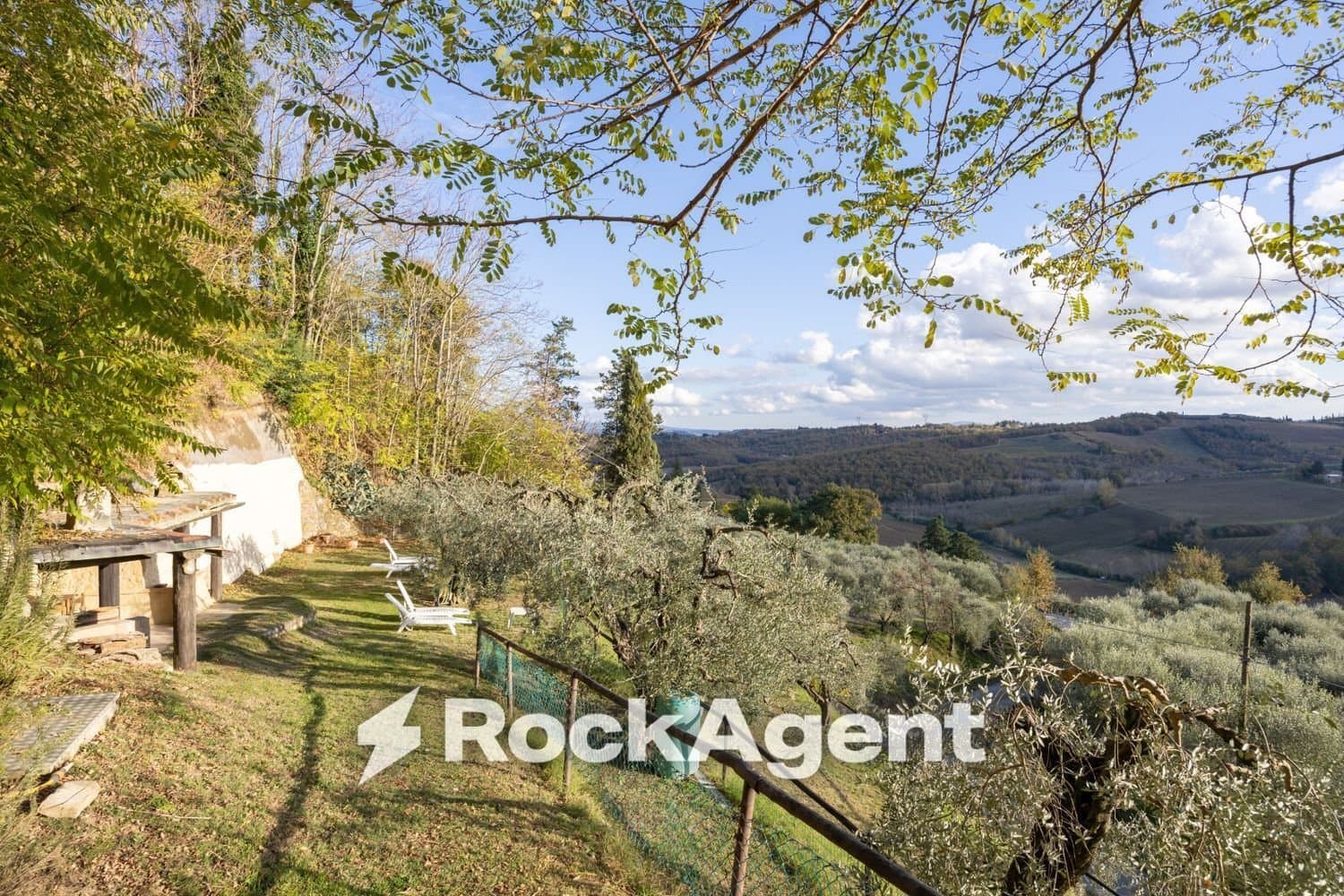 Restored Castle with Guest House and Olive Garden — in Tuscany, Italy