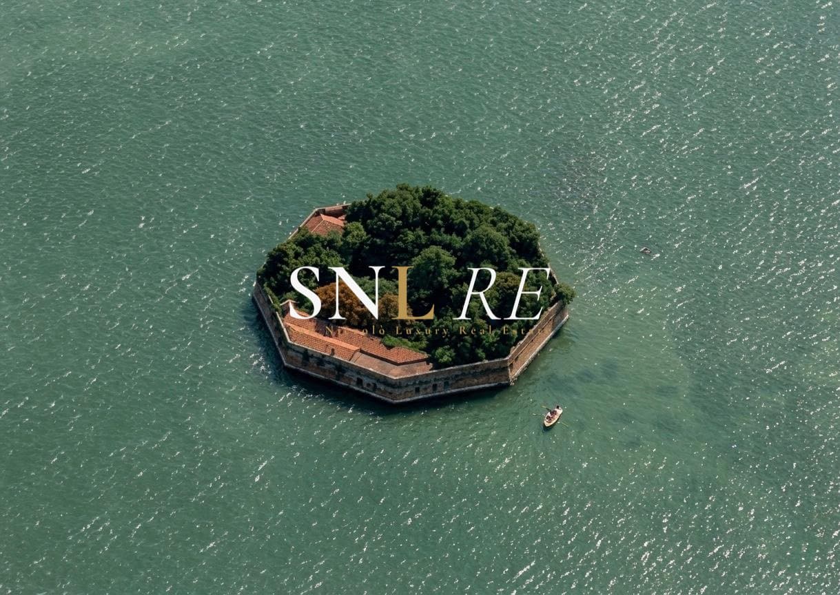 Historic Fortified Octagon Island In The Venice Lagoon