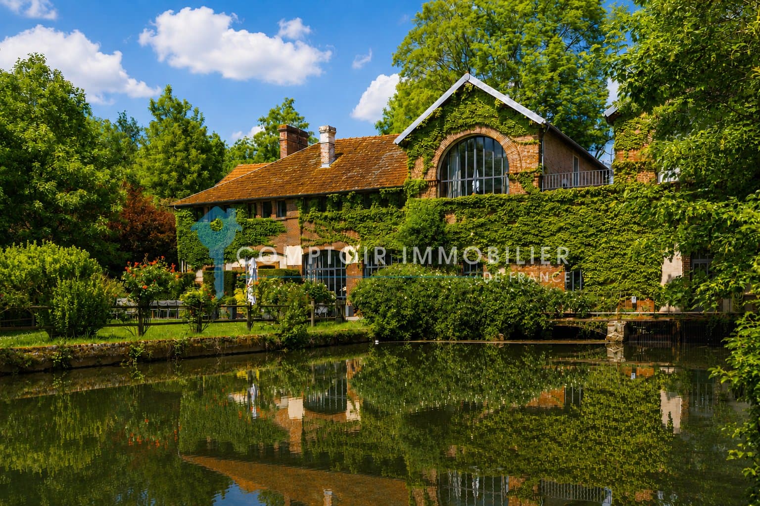Renovated Former Mill With 7 Bedrooms And 3 Hectares Of Landscaped Grounds — in Eure-et-Loir, Centre-Val de Loire