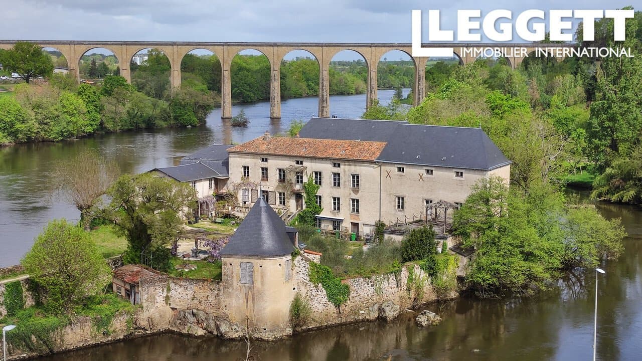 Historic Château on Its Own Island in the River Vienne 2