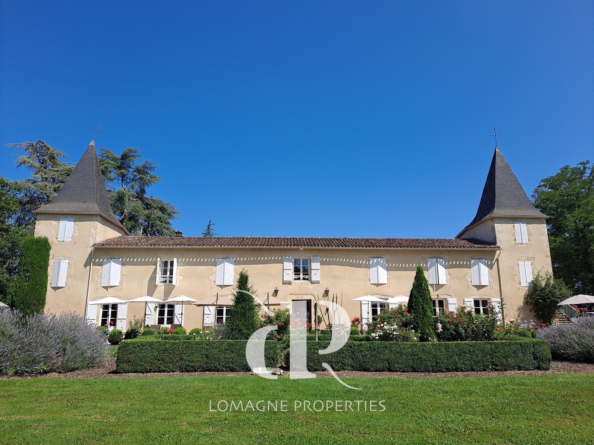Elegant 18th Century Manor With Towers And Landscaped Grounds 2