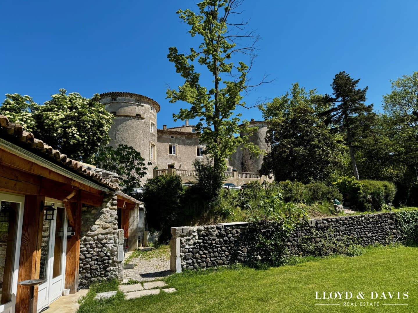 Medieval Castle With Towers And Swimming Pool Overlooking The Ardèche Mountains 5