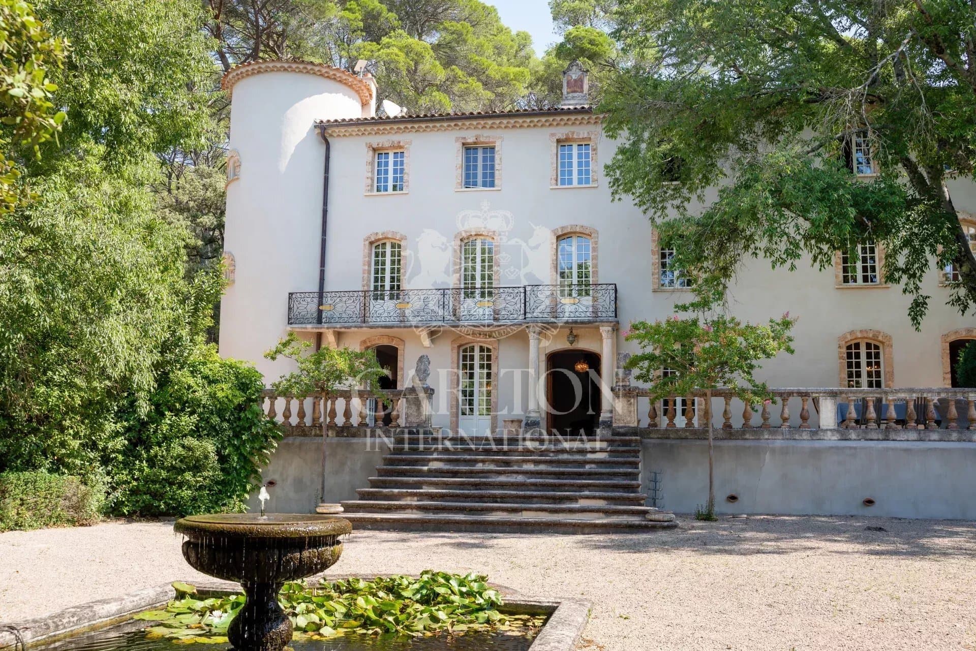 Elegant Château in Provence with Guest House and 13 Hectares of Land