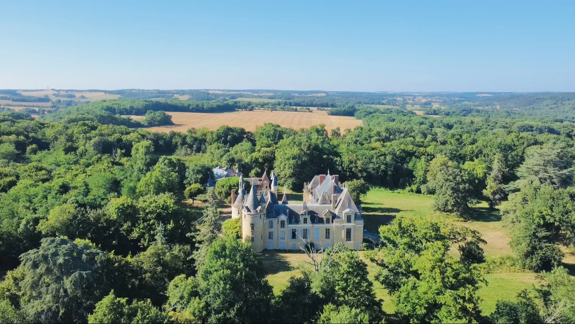 19th Century Château With Chapel, Outbuildings, Woods, And Pond 4