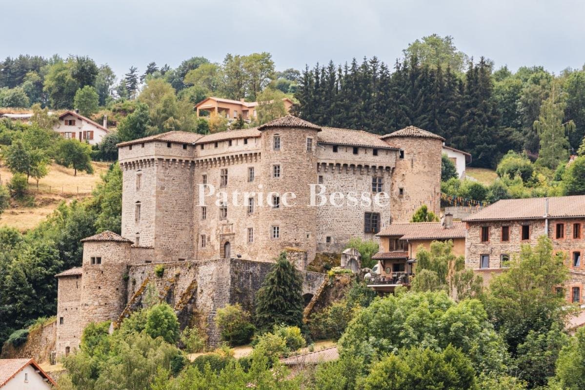 Historic Medieval Château Overlooking The Forez Landscape