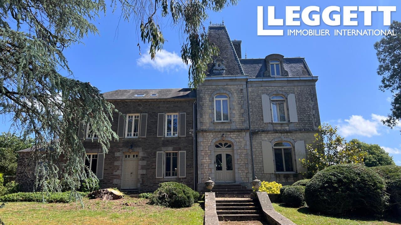 Château With Independent Apartment And Outbuildings In Peaceful Setting — Château for sale in Normandy, France