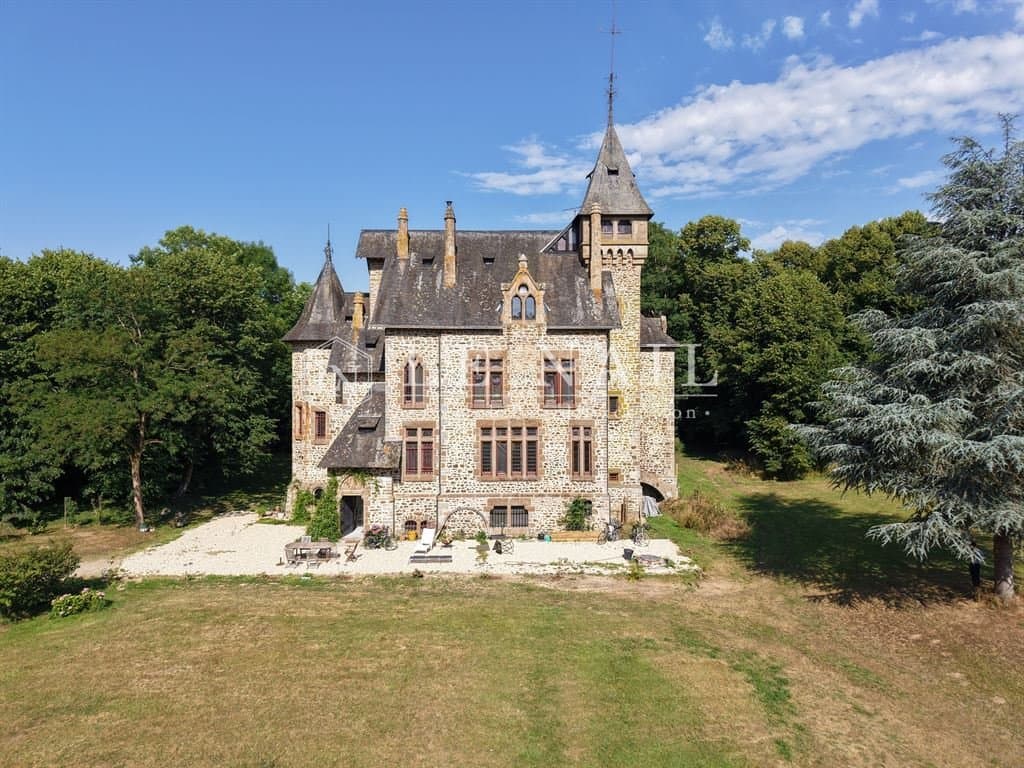 Neo-Medieval Château With Caretaker's Cottage Set In 13 Acres