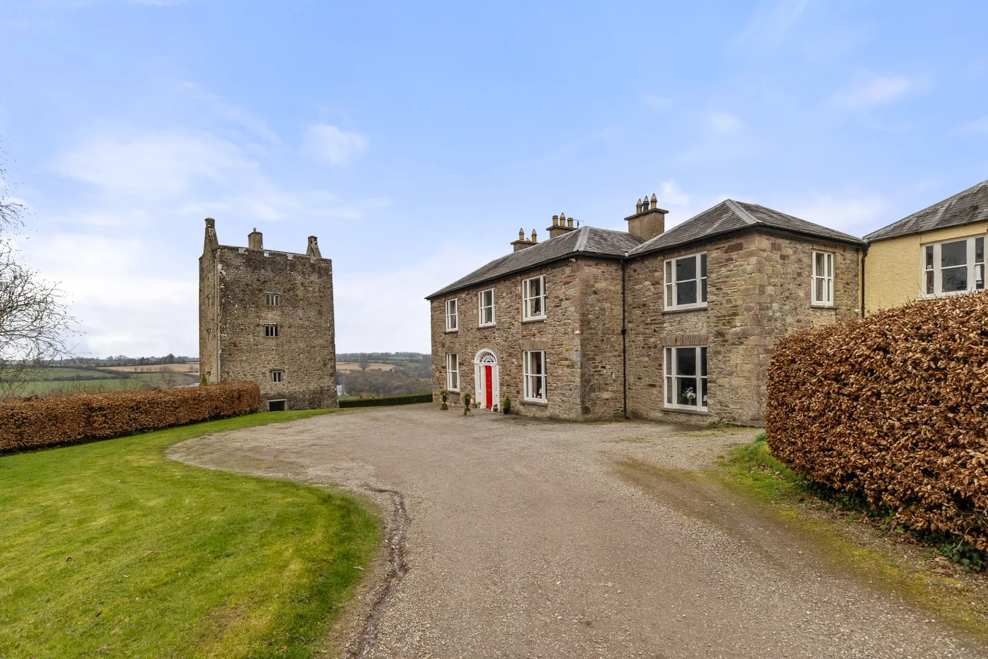 Stunning Georgian House with 16th-Century Tower Overlooking River Blackwater