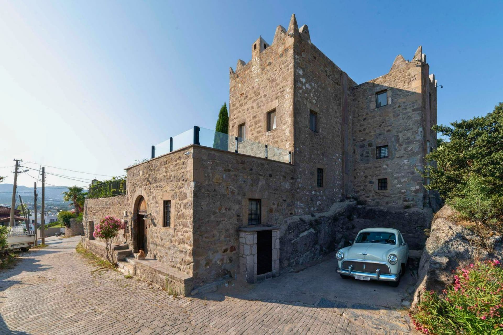 Historic Ottoman Tower House With Private Pool, Spa, And Sea Views — in Ortakent, Muğla, Turkey