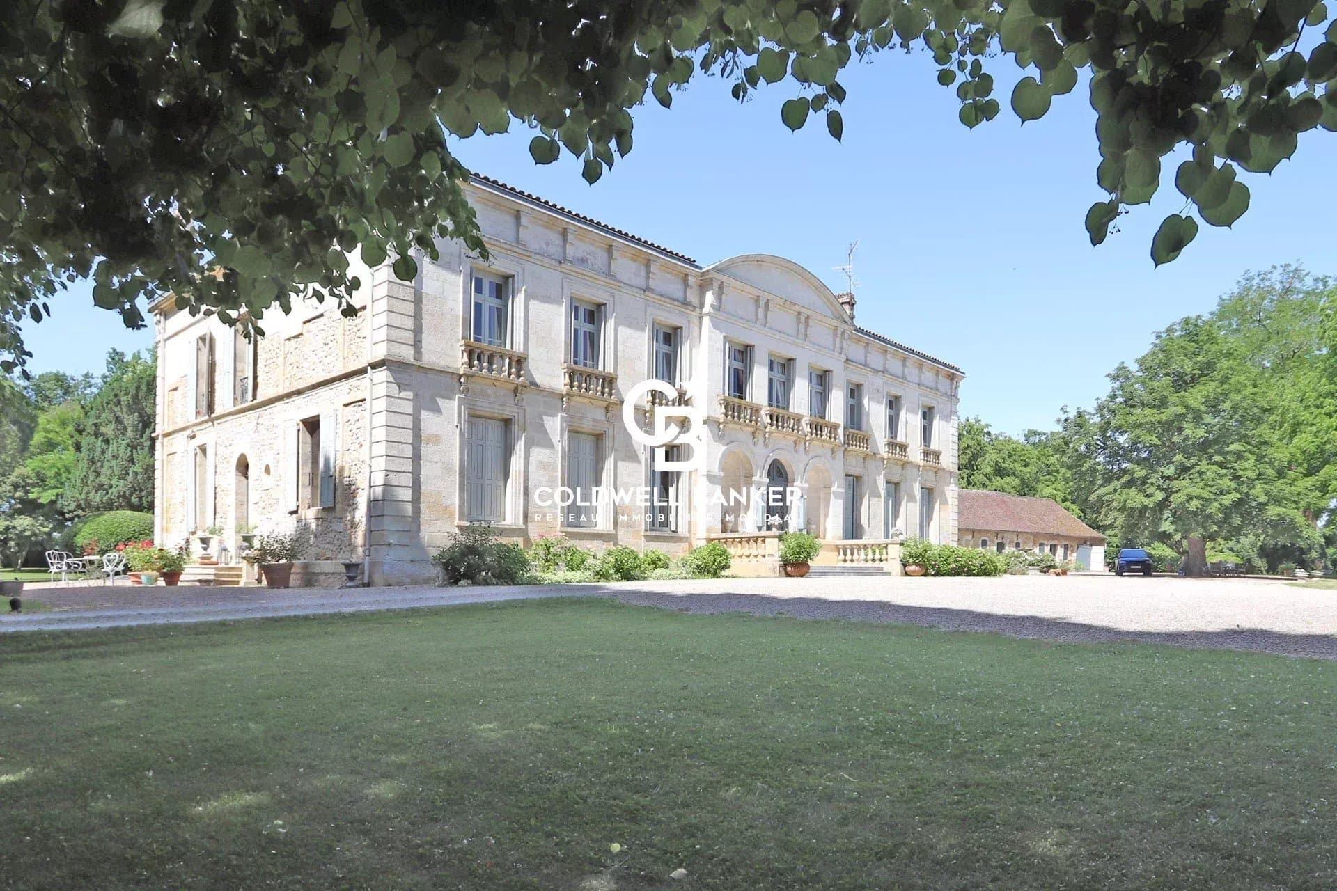 Exceptional Château Overlooking The Dordogne River With Pool And Outbuildings