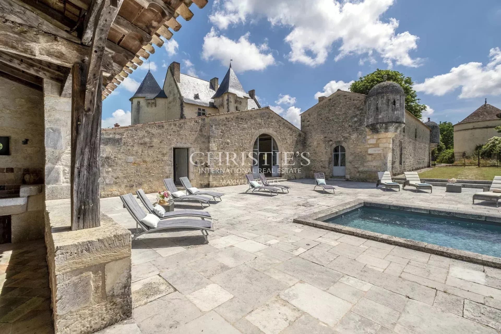 Historic 15th Century Château With 93 Hectares Of Private Land — Château for sale in France