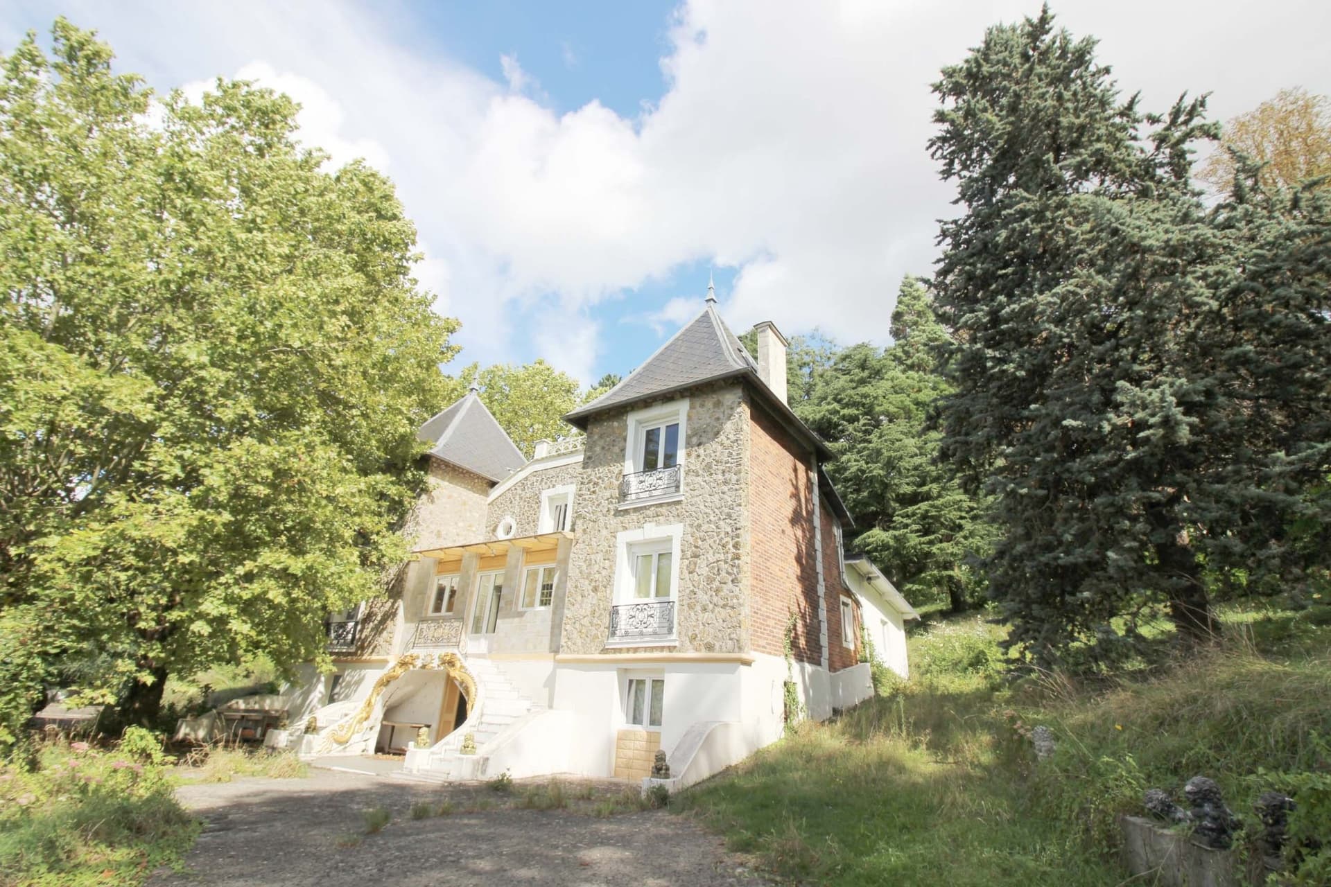 Elegant Château with Panoramic Views and Spacious Grounds — Château for sale in Île-de-France, France