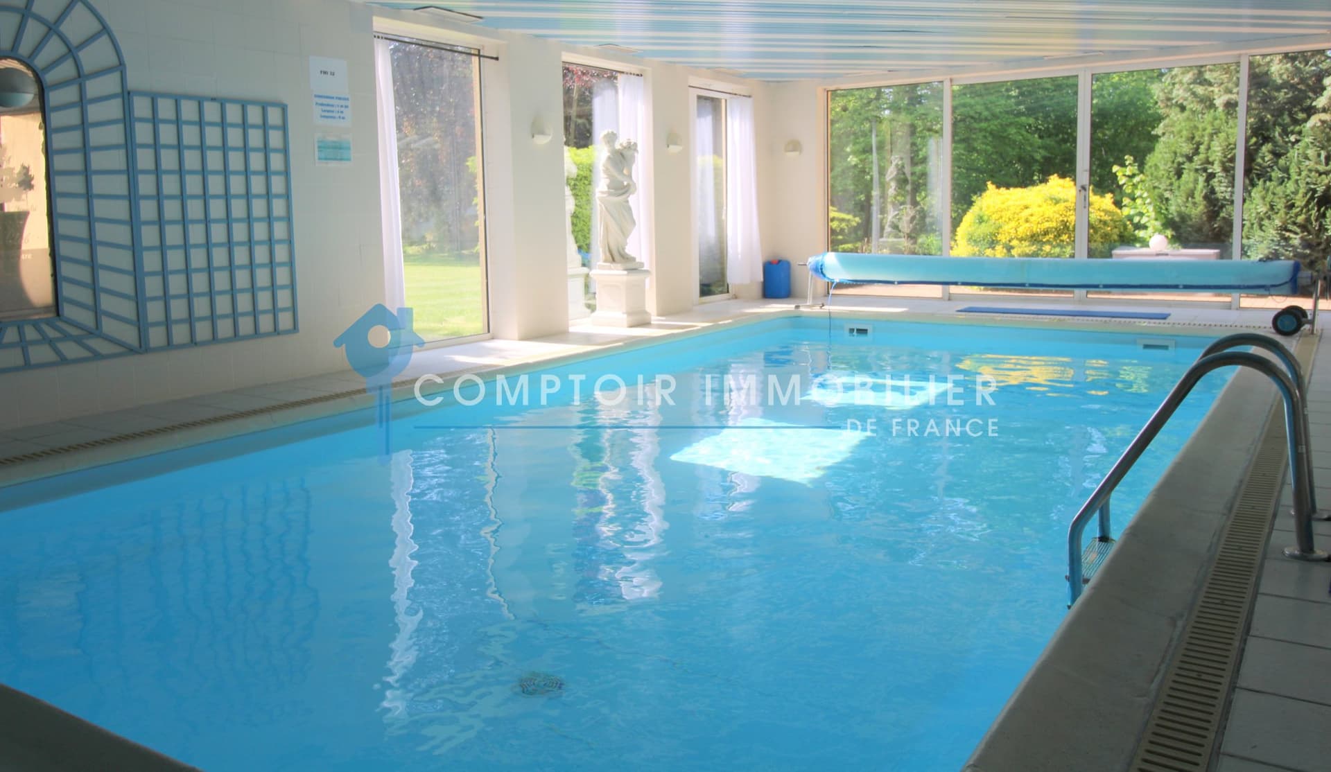 Charming Property With Chapel, Pool, And Tennis Court In The Eure Valley