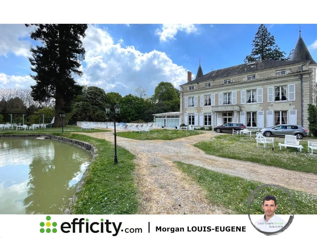 Restored Castle with Villa and Heated Pool in Tournon-Saint-Pierre — Château for sale in France