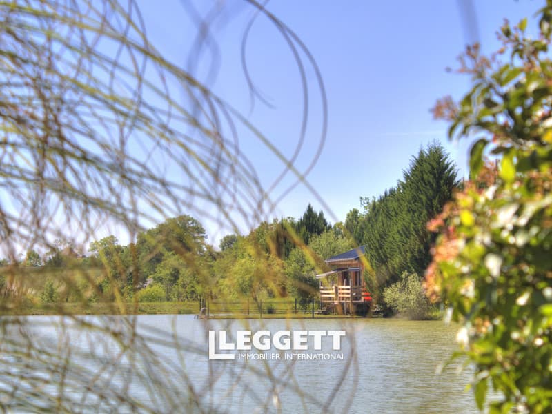 Stunning Estate with Lakeside Houses and Mountain Views