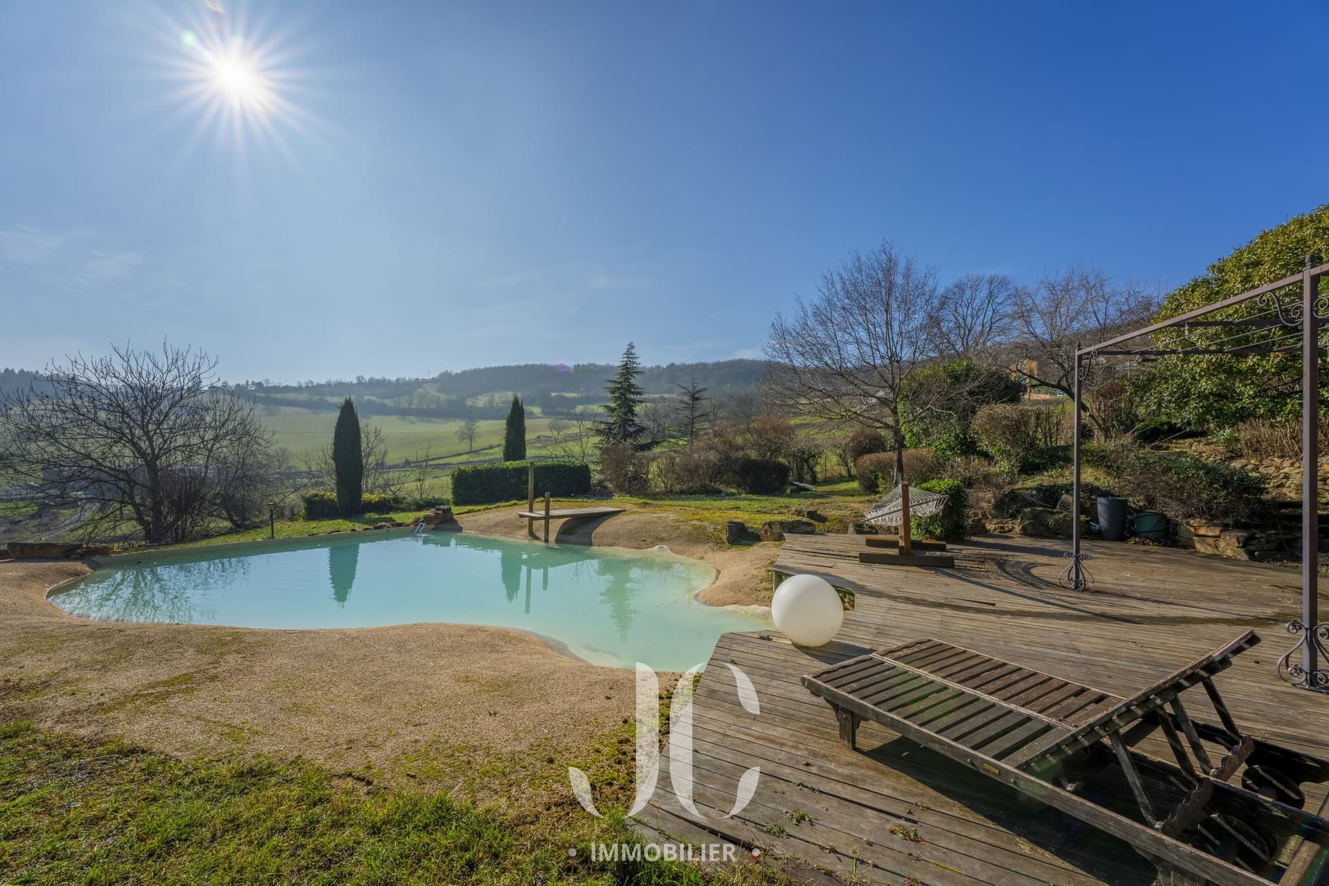 Historic Residence With Panoramic Views And Natural Pond Pool — in Luberon, France