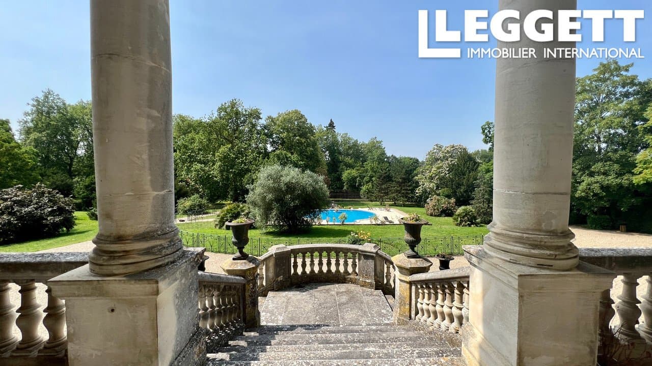 Exceptional 19th Century Château With Private Island, Pool, And Tennis Court 3