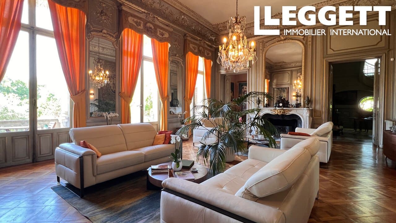 Exceptional 19th Century Château With Private Island, Pool, And Tennis Court 4