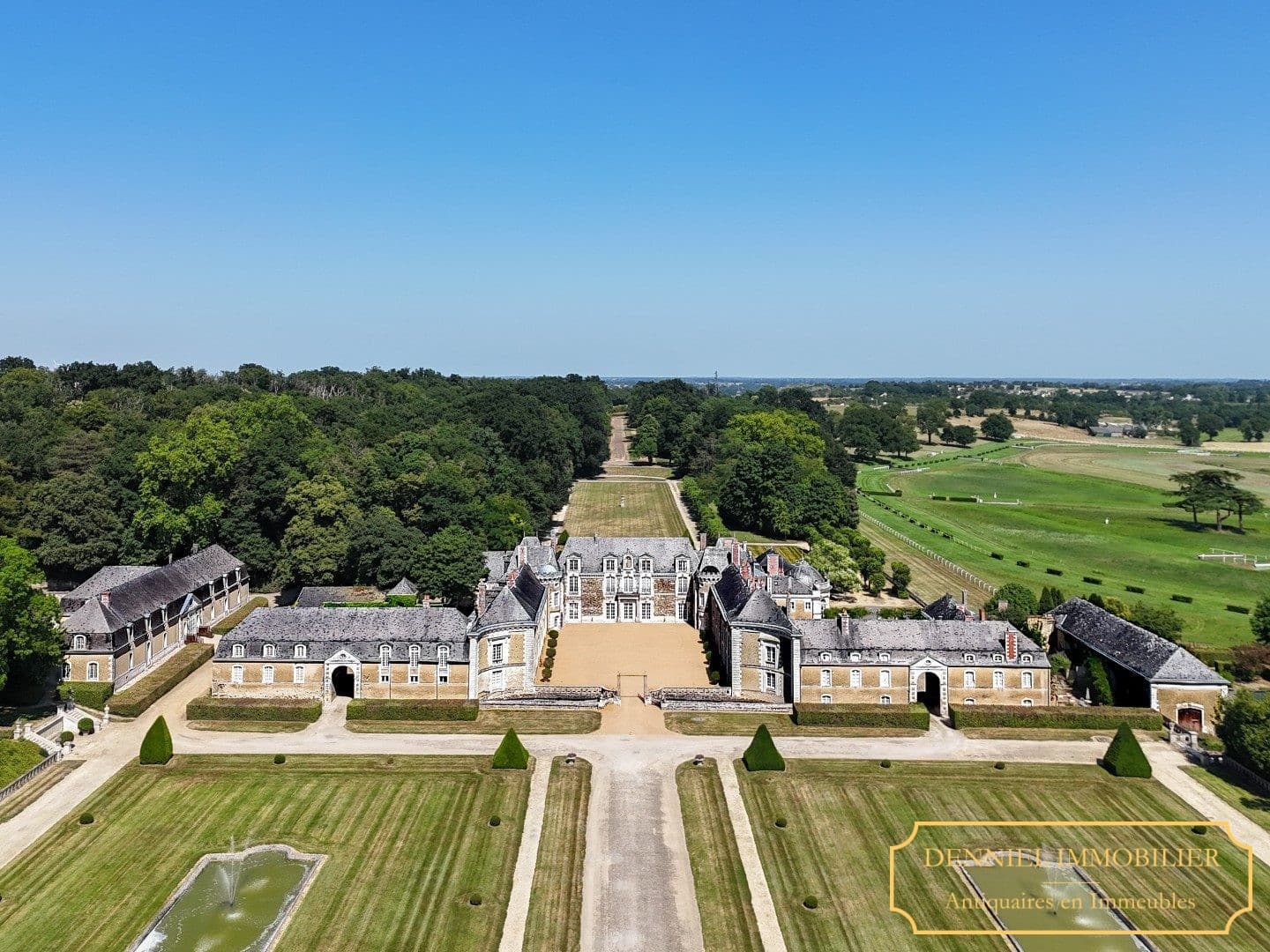 Quasi-Royal Château with Private Racecourse and 300 Hectares of Parkland — Château for sale in Maine-et-Loire, France