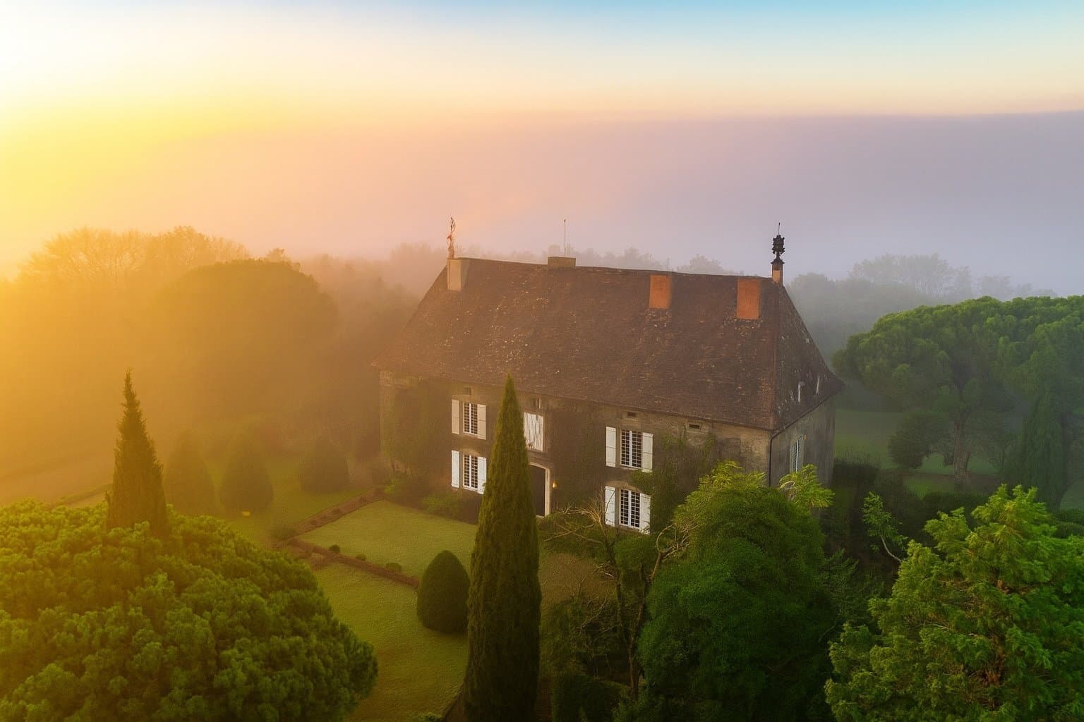 Charming 18th Century Manor Overlooking The Dordogne River 4