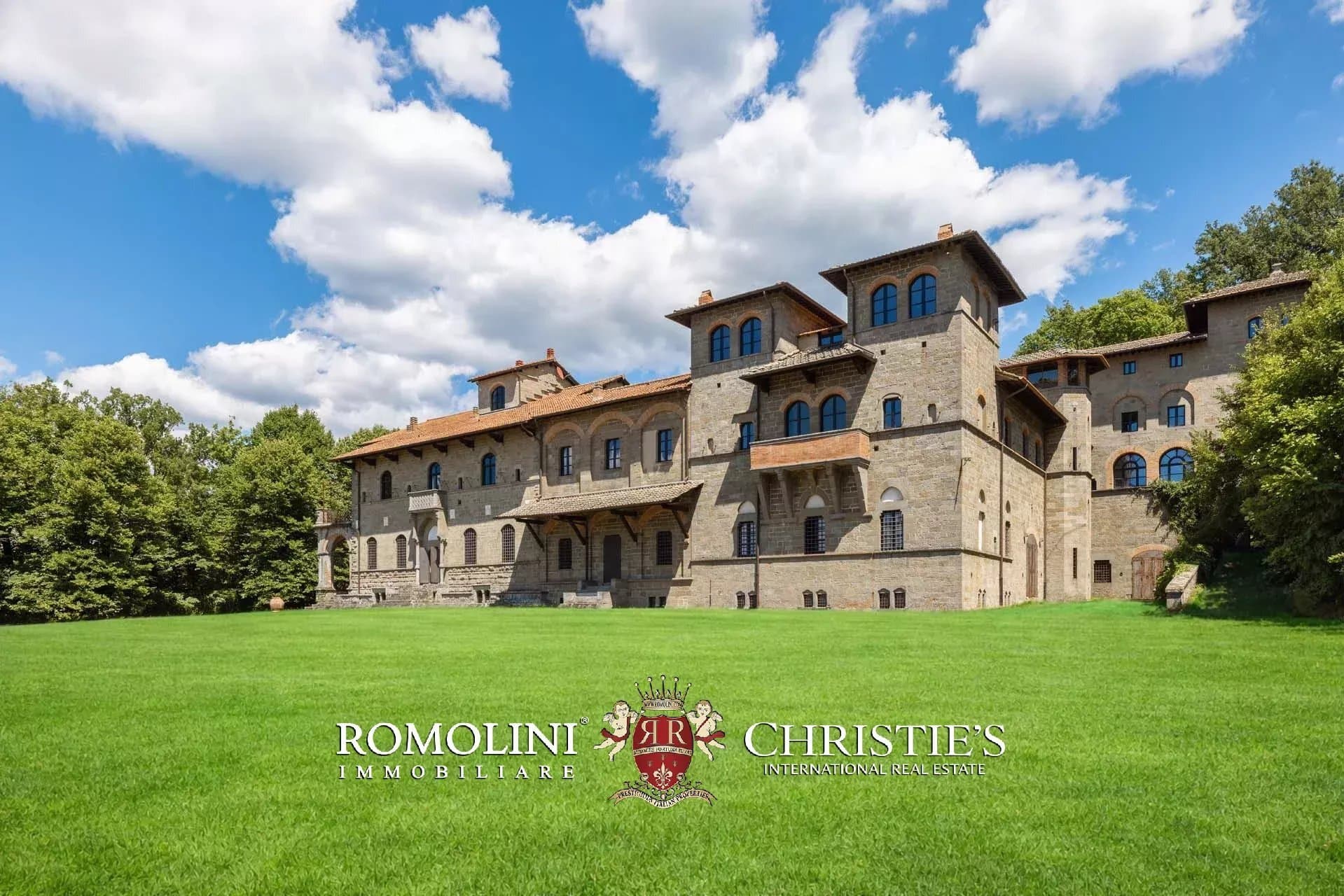 Impressive Neo-Gothic Castle Set Within A 3.7 Hectare Park — in Reggello, Tuscany