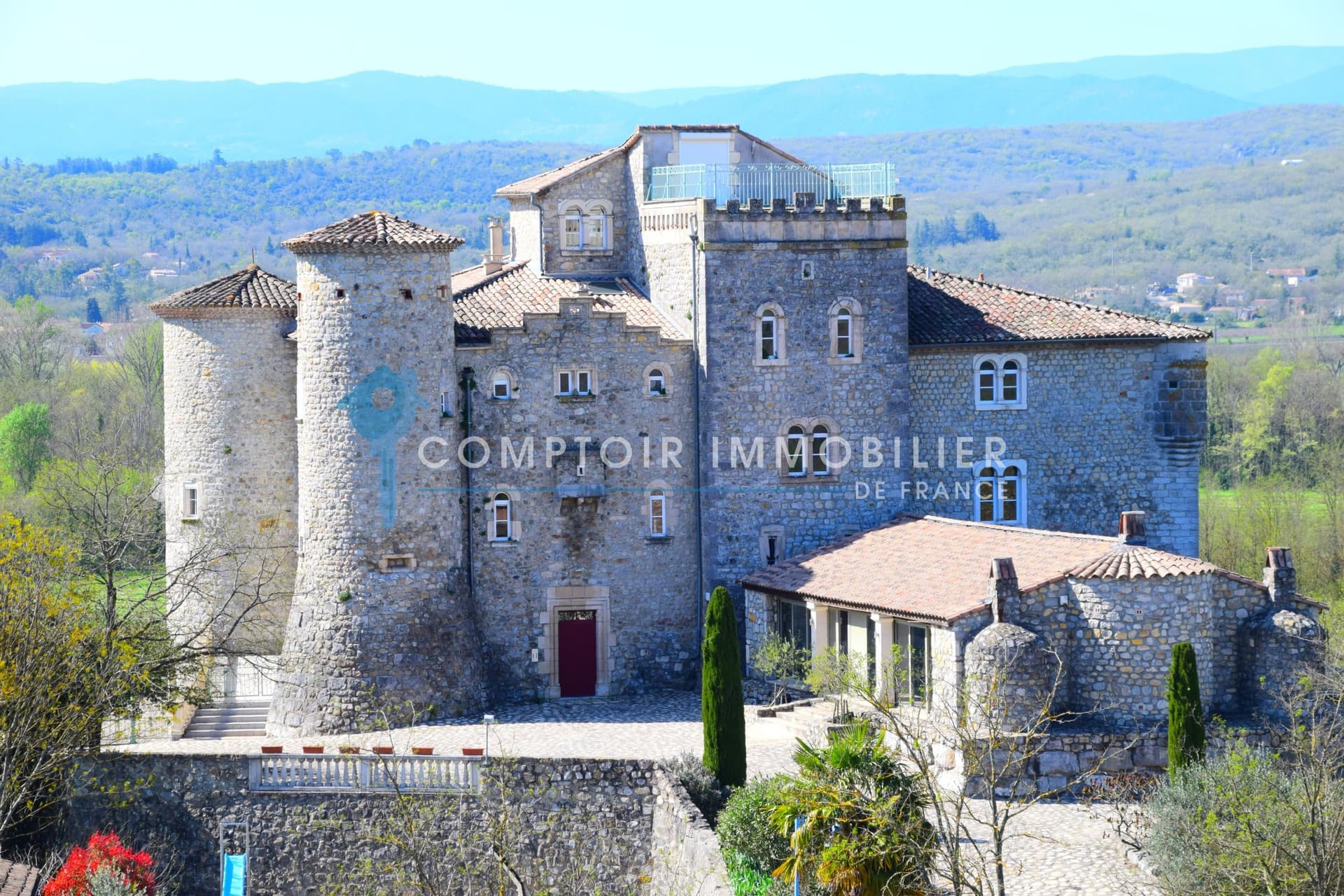 Historic Castle Complex With Cottages And Swimming Pools In Southern Ardèche