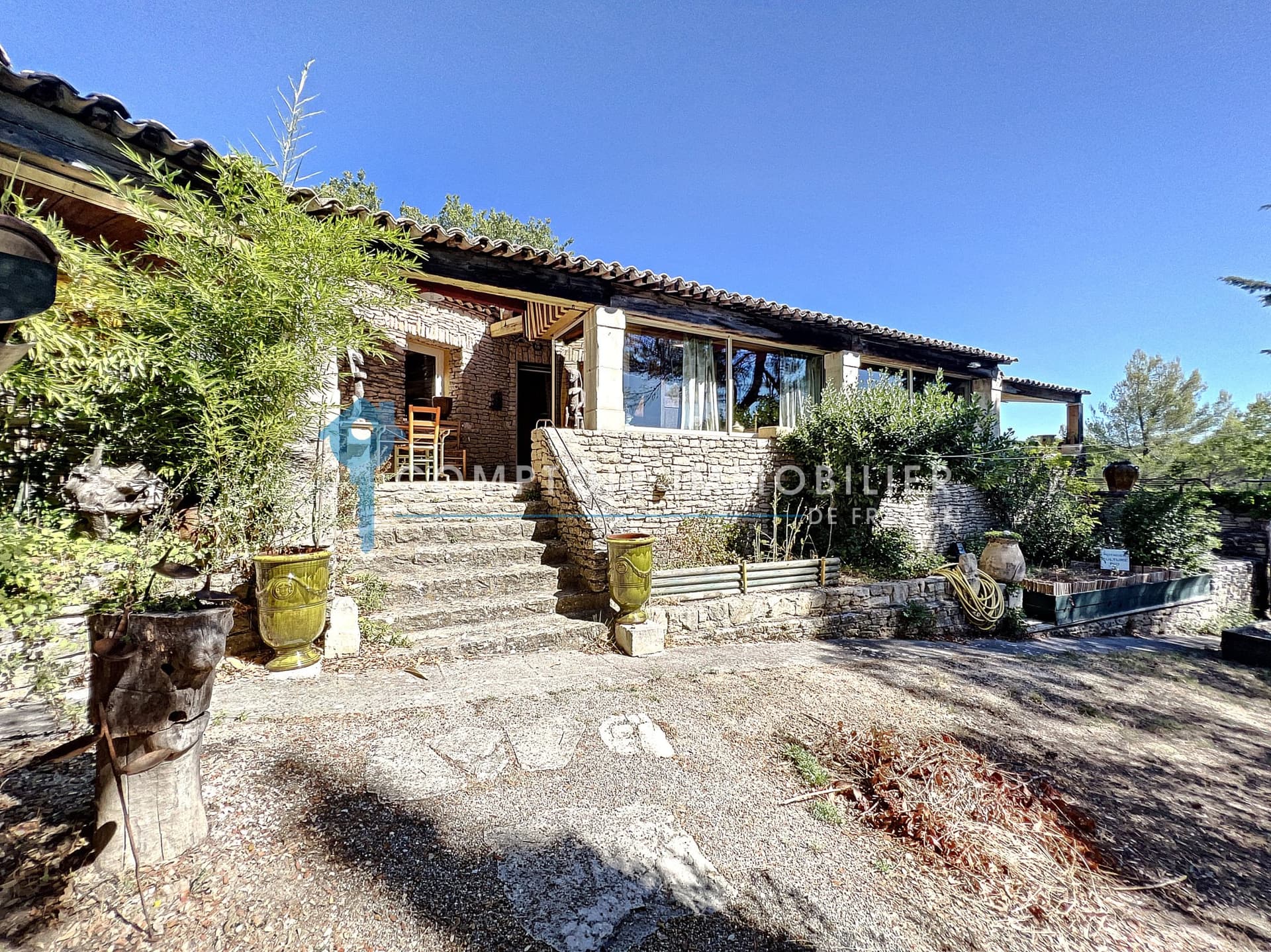 Charming Stone Property With Pool And Garden Near Gordes — in France