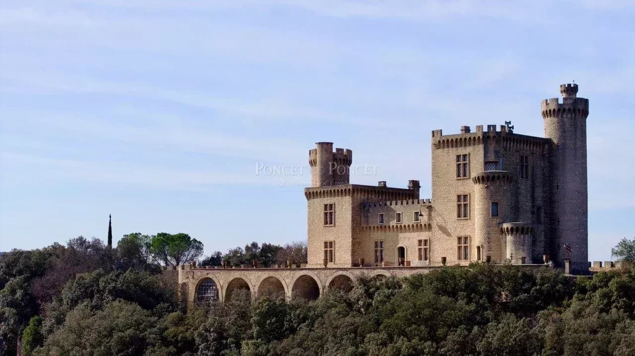 Majestic Neo-Medieval Château With Panoramic Views — Château for sale in Uzès, France