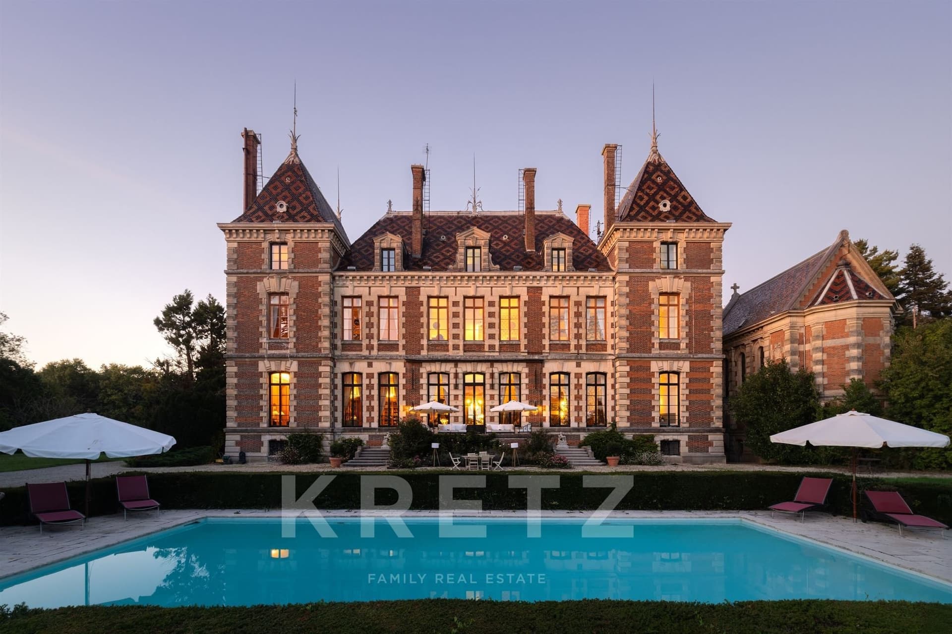 19th Century Château With 50 Hectare Estate Near Lyon — in France