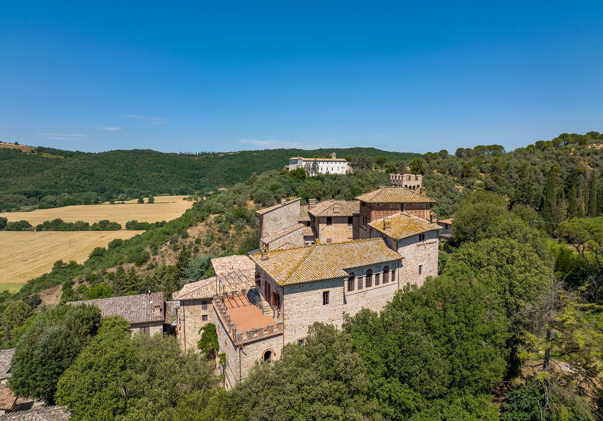 Restored Medieval Castle With Garden And Panoramic Terrace — in Umbria, Italy
