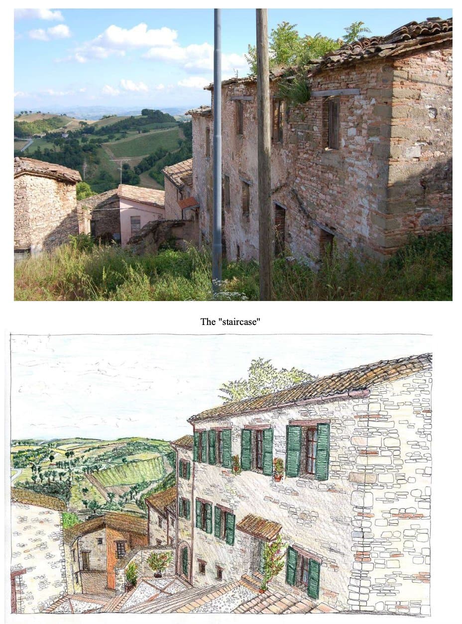 Historic Village Restoration Project in Le Marche — in Marche, Italy