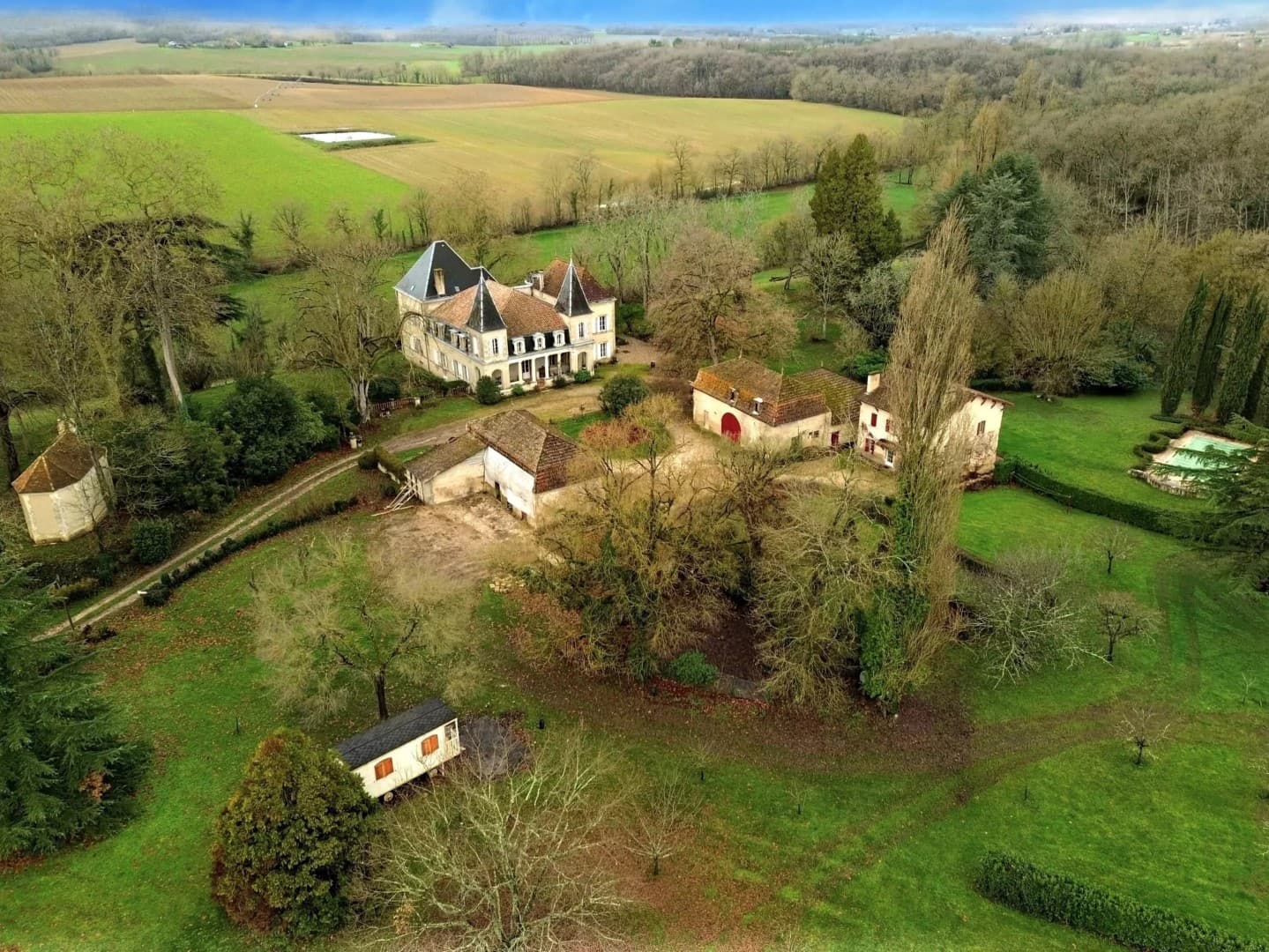 Historic Château with Guest Cottage and Panoramic Views 3