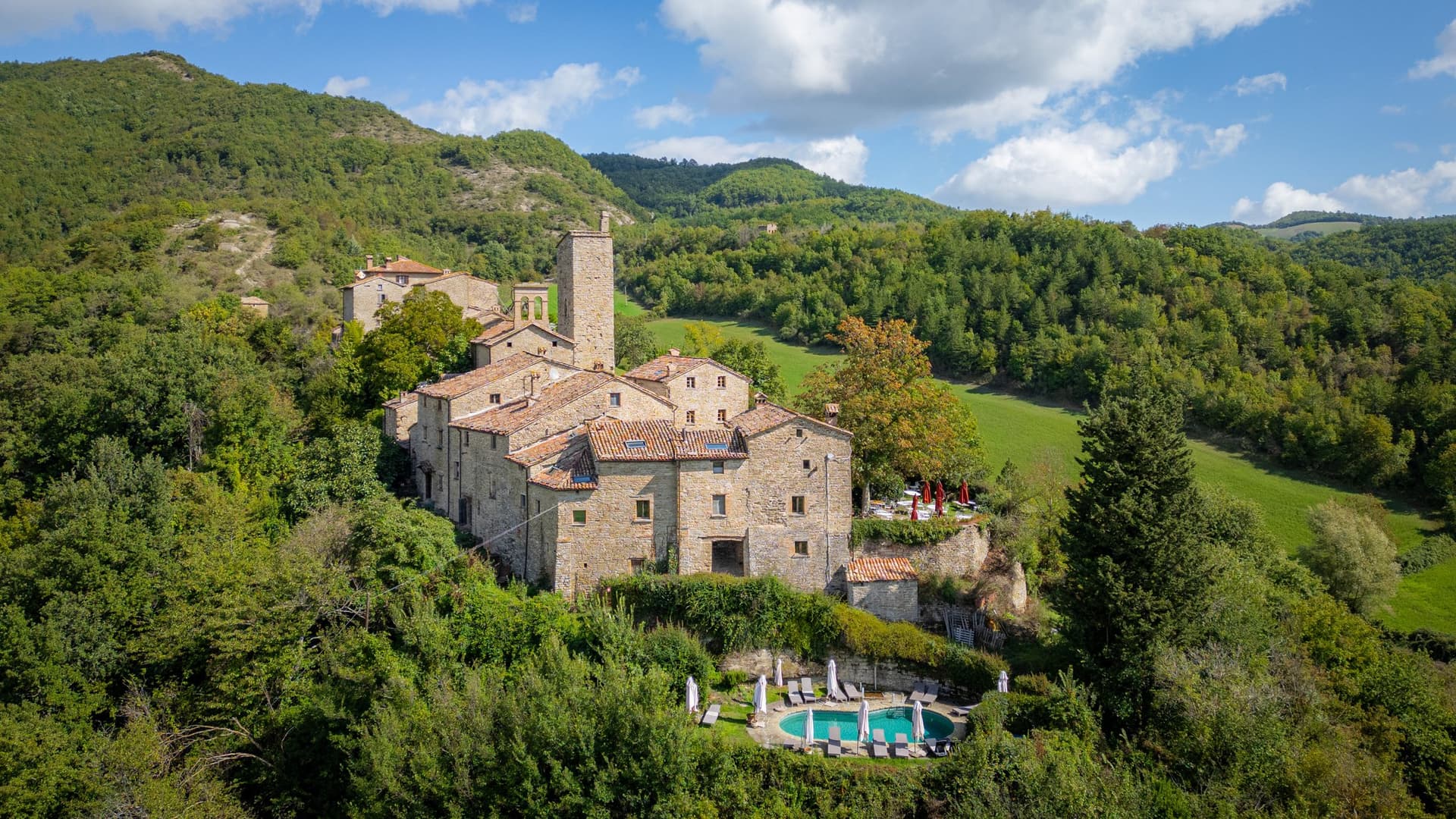 Charming 12th Century Castle-Hamlet With Luxurious Accommodations — in Marche, Italy
