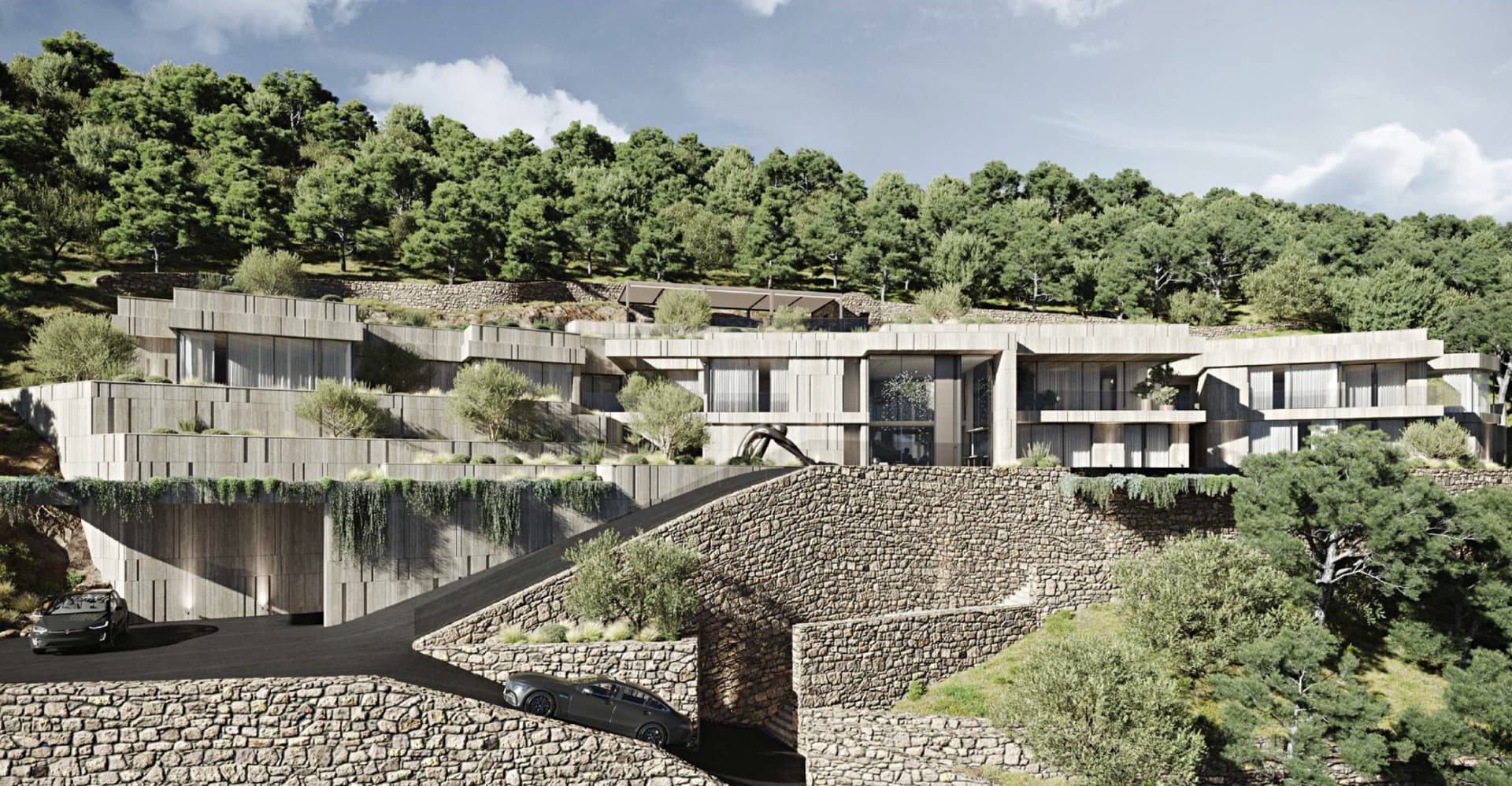Exceptional Modern Villa Project with Sea View in Eze — Villa for sale in Alpes-Maritimes, Provence-Alpes-Côte d'Azur
