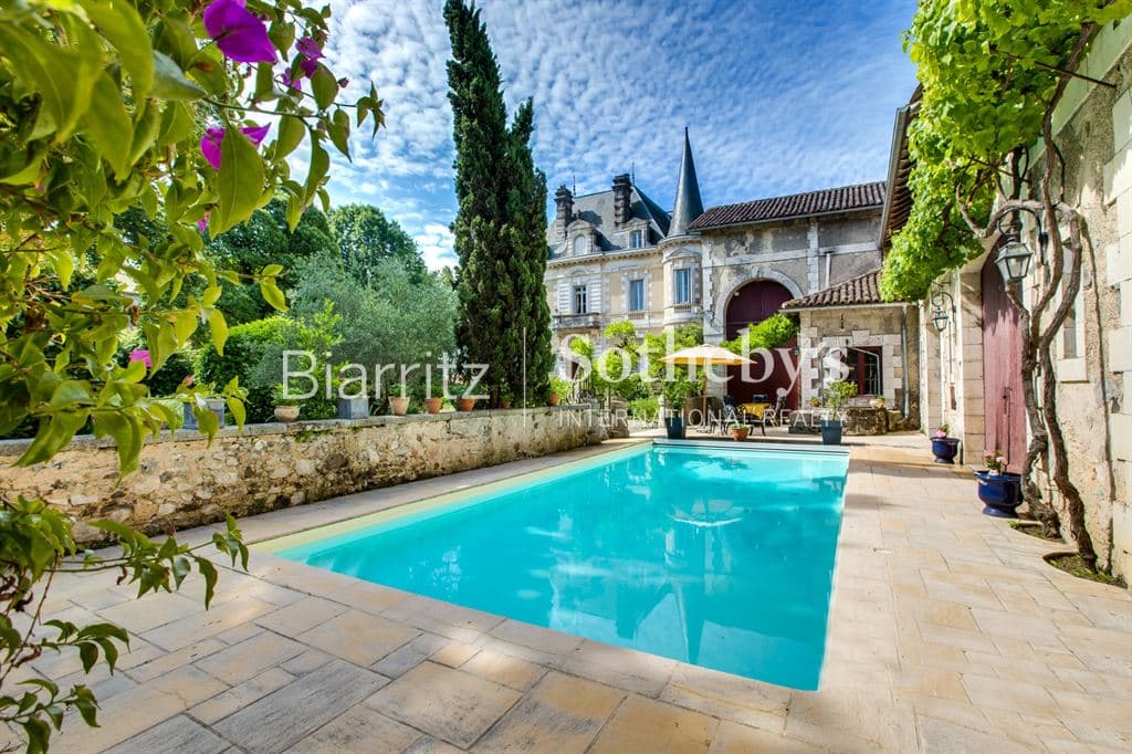 Magnificent 19th Century Castle With Pool And Outbuildings 3