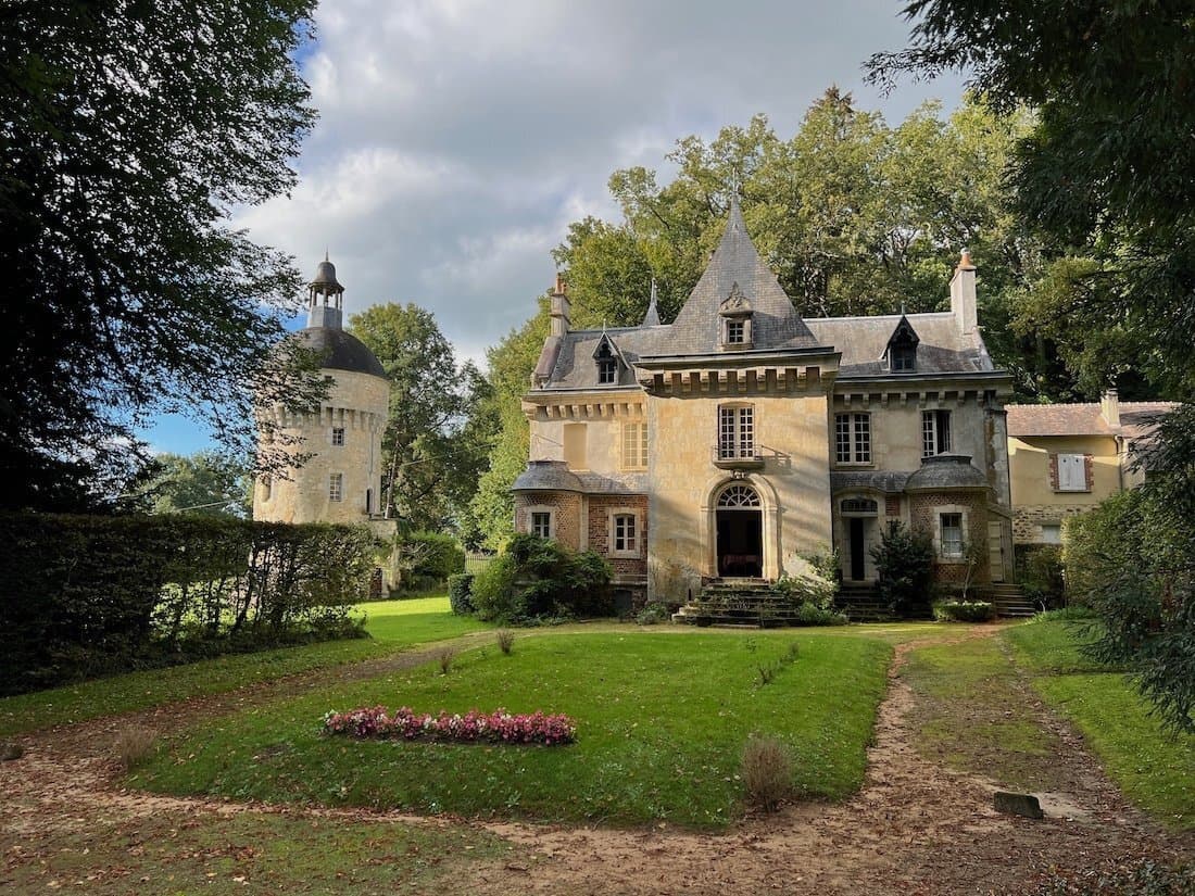 16th Century Castle With Watchtower And Wooded Park — in Normandy, France