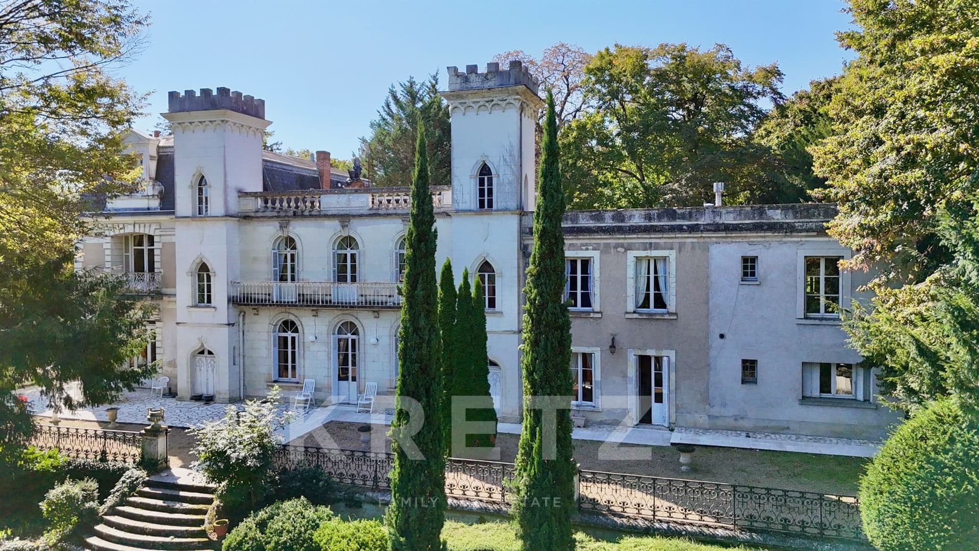 19th Century Neo-Gothic Château With Indoor Pool And Extensive Grounds
