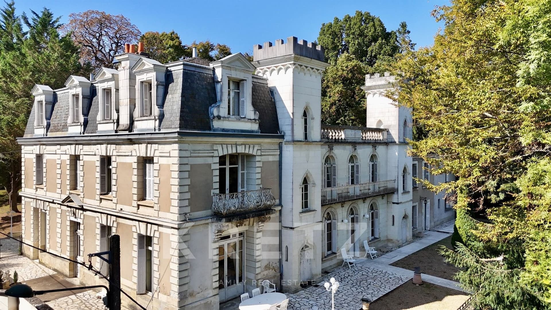 19th Century Neo-Gothic Château With Indoor Pool And Extensive Grounds 4