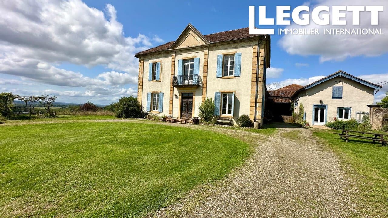 Elegant Château With Panoramic Views Of The Pyrenees — Château for sale in Gers, France