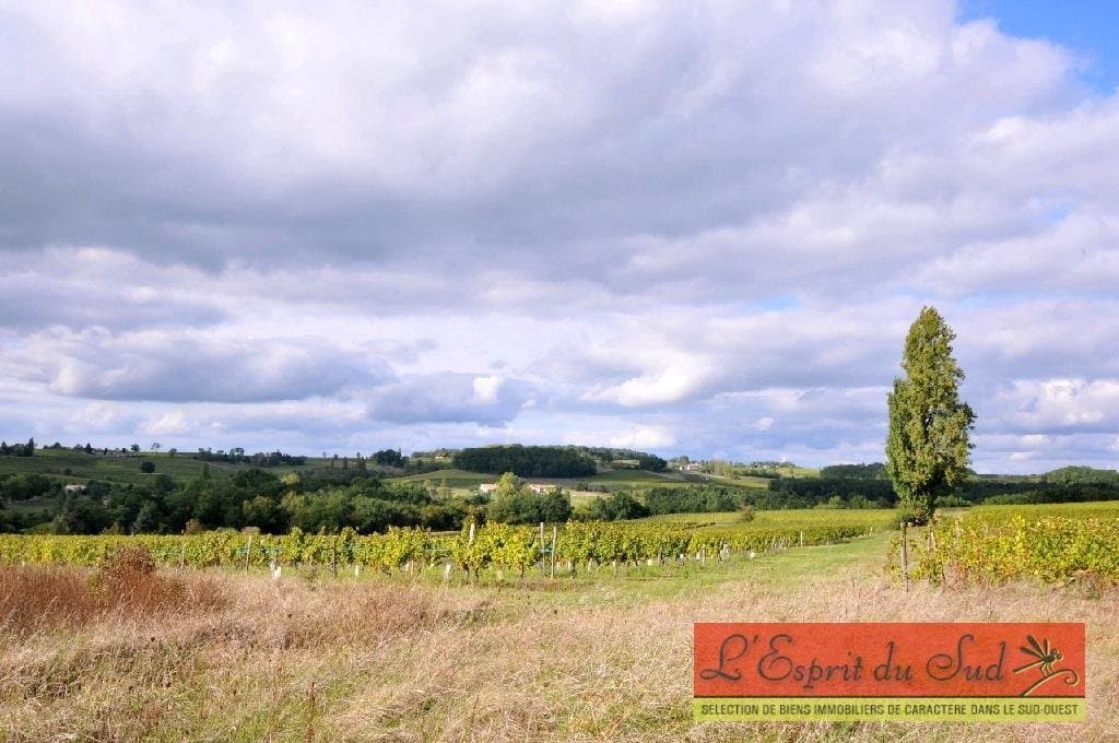 Organic Wine Estate Château With 6 Bedrooms And 360° Views — Château for sale in Dordogne, France