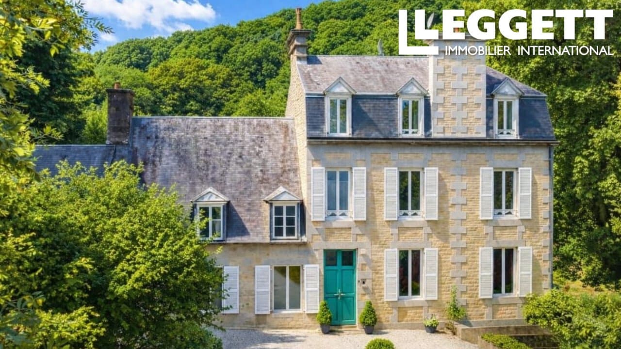 Exceptional Riverside Manoir With Gîte And Private River Frontage — in Normandy, France